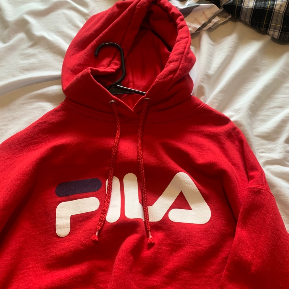 Fila cropped long sleeve hoodie